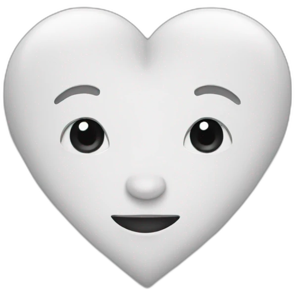 Corazón blanco emoji