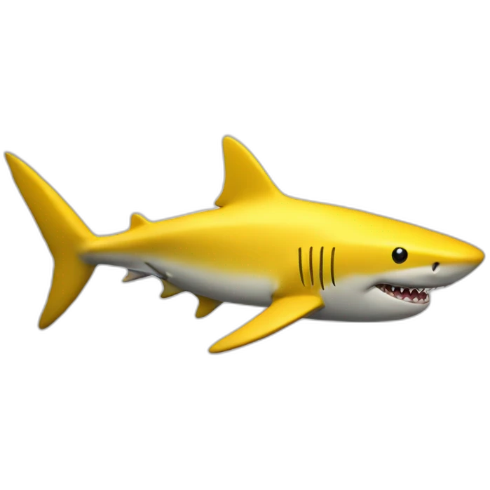 Shark yellow emoji