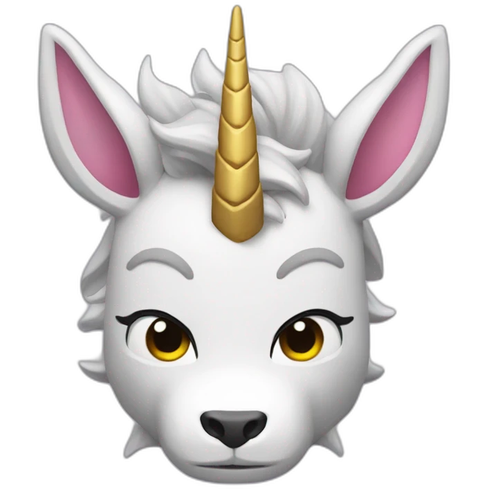 saiyan unicorn with horn emoji