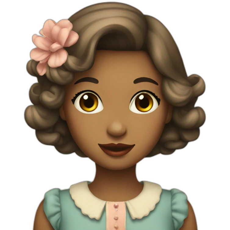vintage lover girl emoji