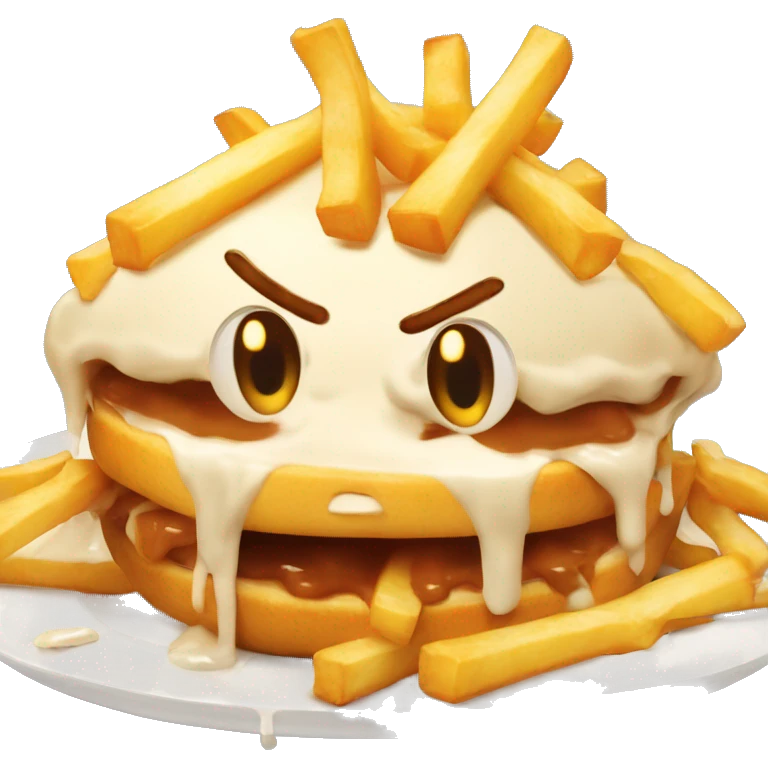 Poutine qui mange une poutine  emoji