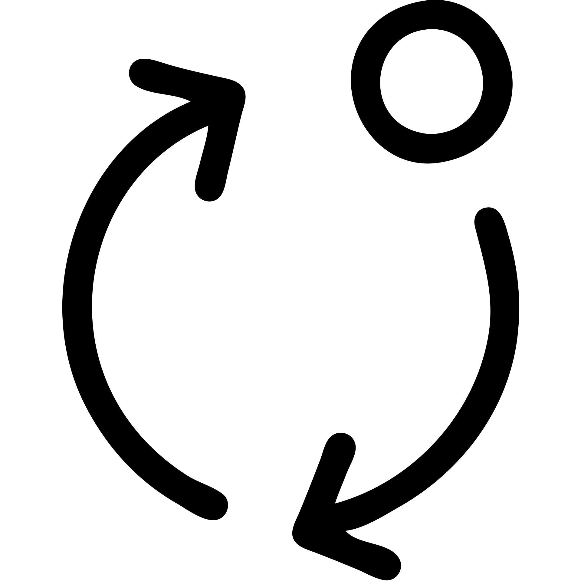 iOS style refresh icon with two anticlockwise circular arrows, clean minimal design, thin rounded lines emoji