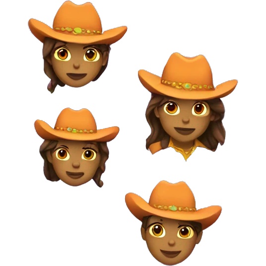 neon cowgirl emoji