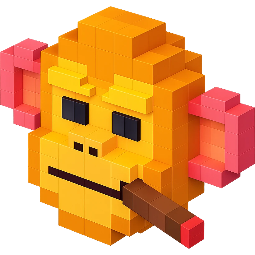 monkey with cigar emoji