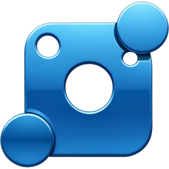 Instagram blue thick meta  symbol emoji