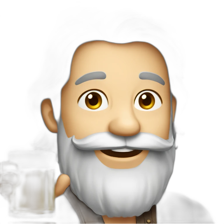 Houda qui boit une biere emoji