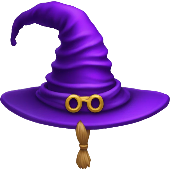 purple wizard hat emoji