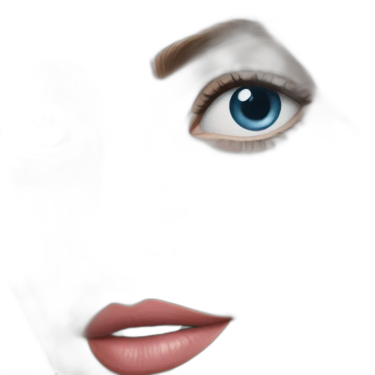 Alexandra Daddario with blue eyes emoji