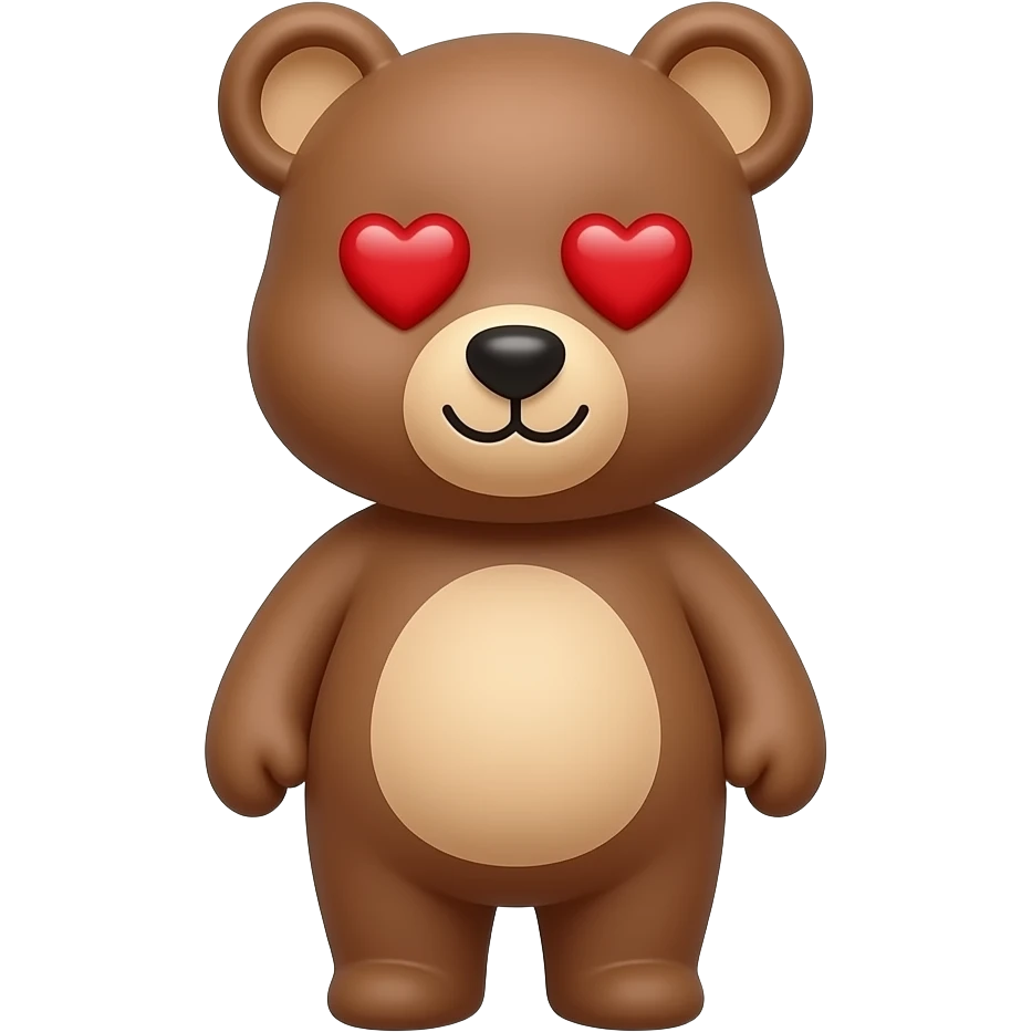 دب 🐻+😍 emoji