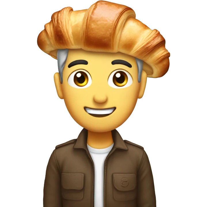 Almond croissant single  emoji