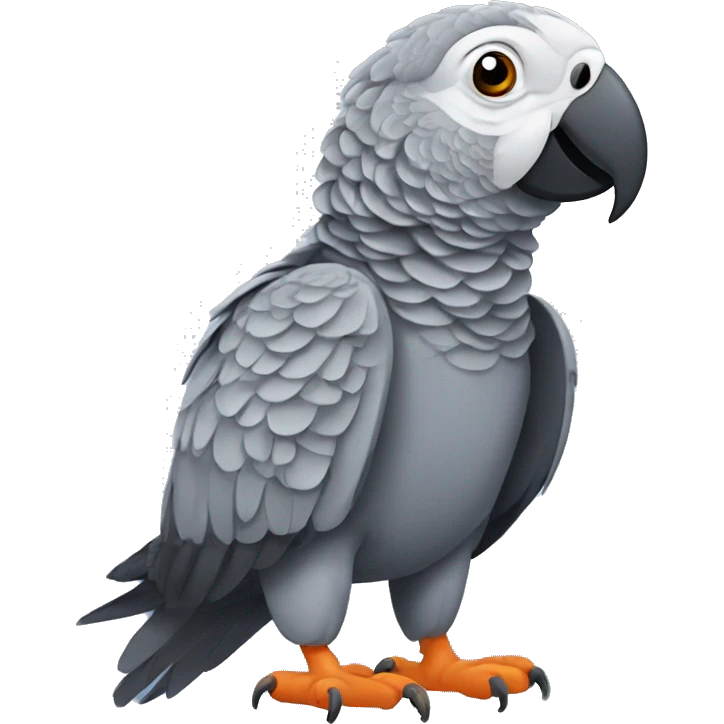 African grey parrot emoji