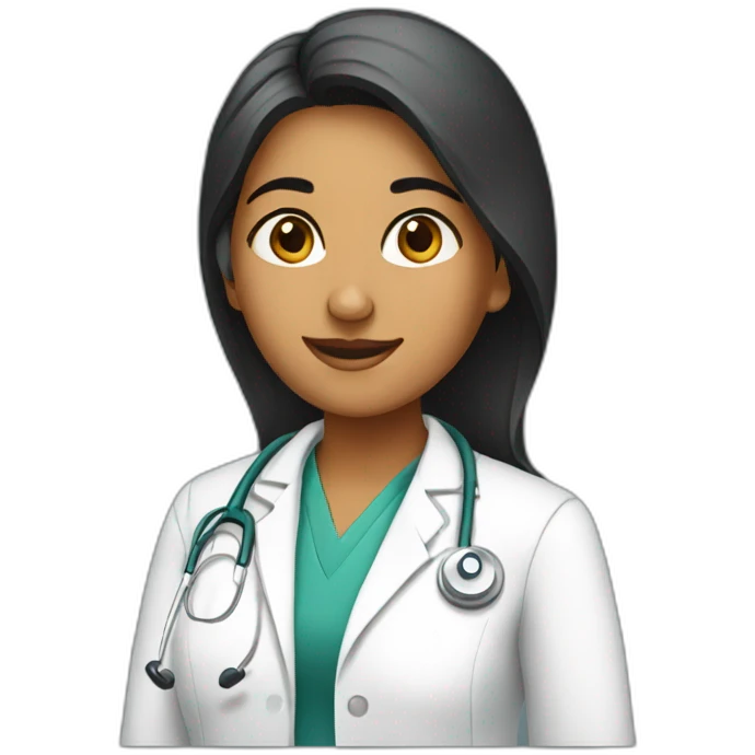 indian doctor female emoji