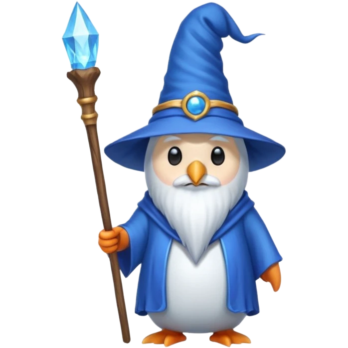 Penguin Wizard emoji