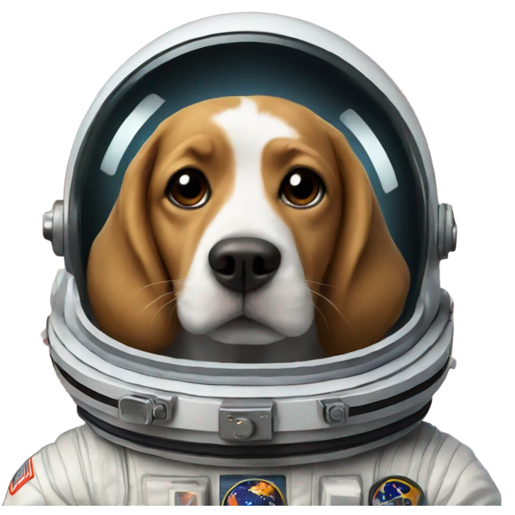 Dog in space emoji