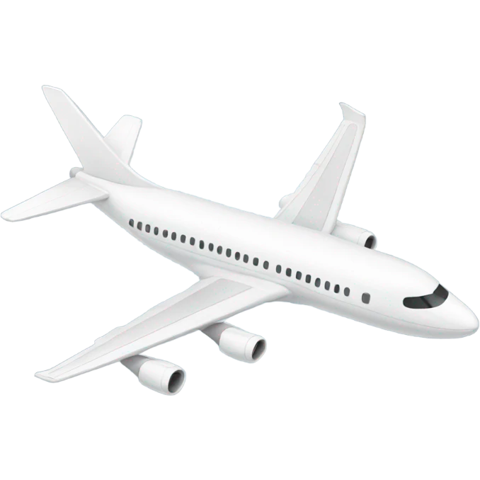 White airplane emoji
