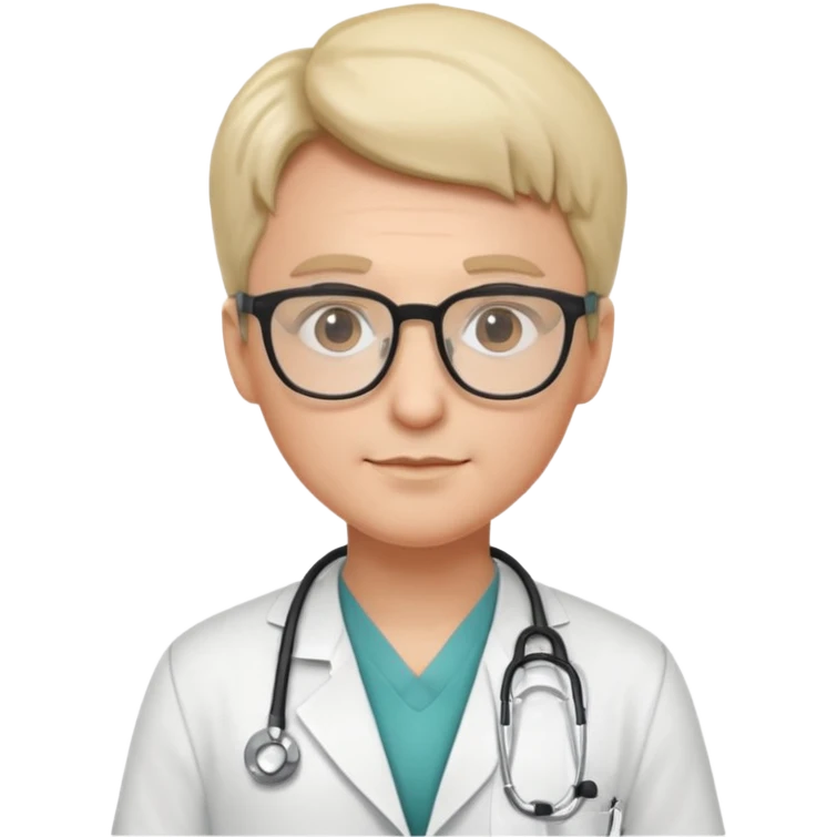doctor with glasses emoji