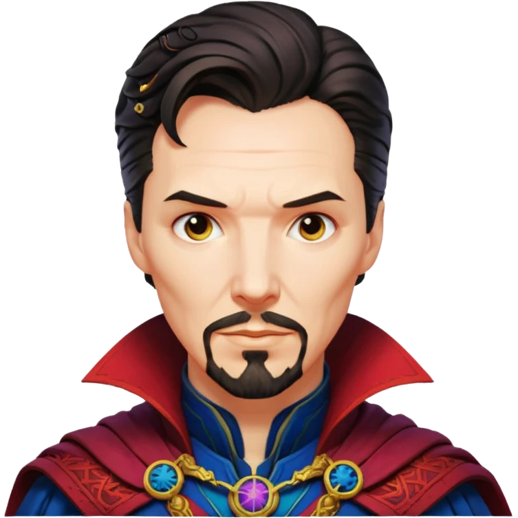 Create Doctor strange Superhero Emoji face only emoji