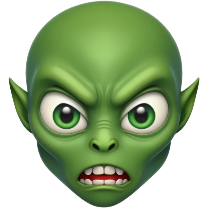 Kızgın uzaylı emoji