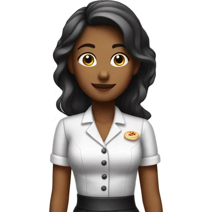 Girl being waitress  emoji