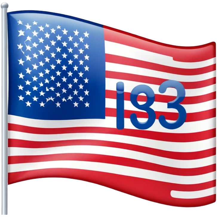 American Flag with the words "I-130" approved emoji