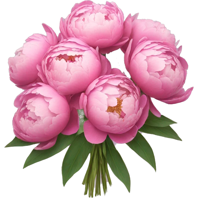 bouquet of peonies emoji