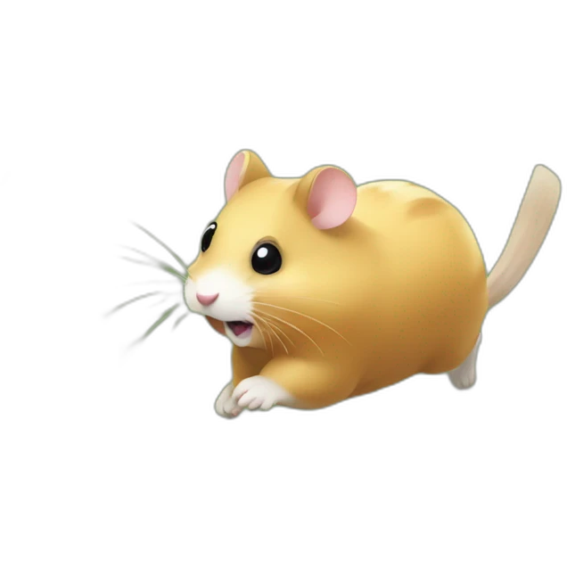 hamster running in prairie emoji