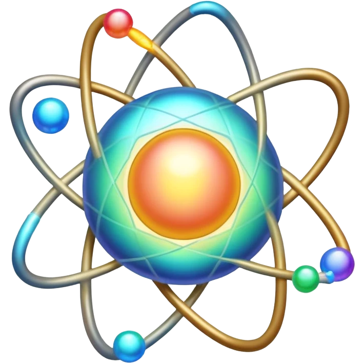 atom with visible outer shell showing valence electron emoji