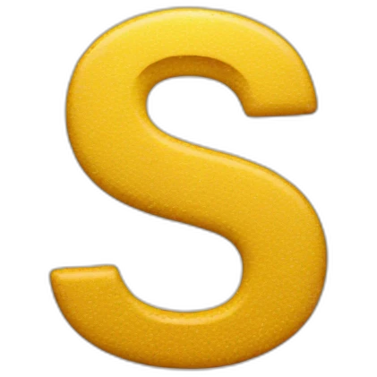 the letter S in the spotlight emoji