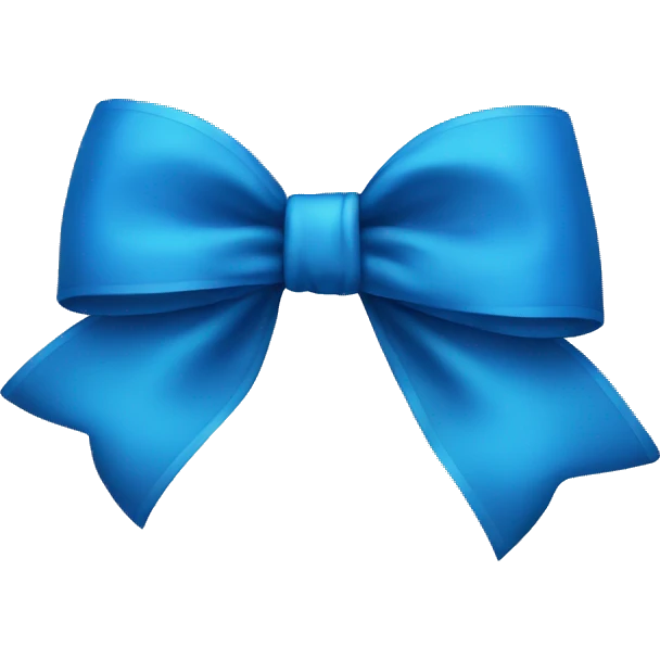 Blue bow emoji