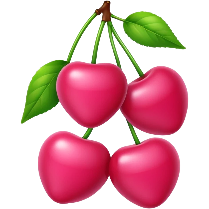 Light Pink cherries emoji