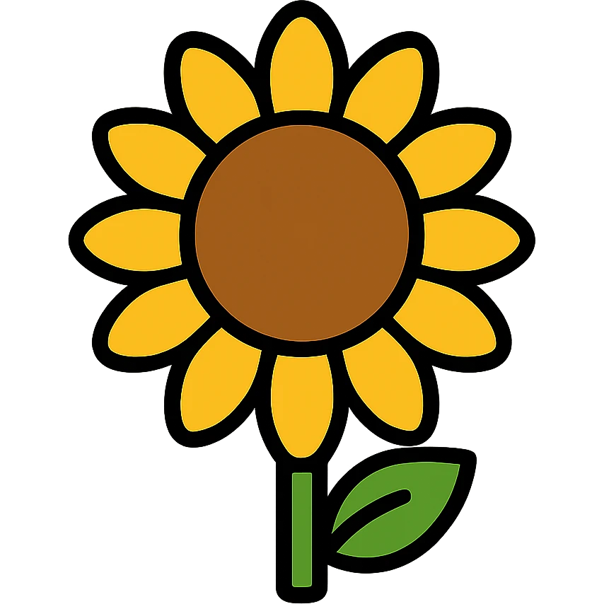 A sunflower emoji emoji