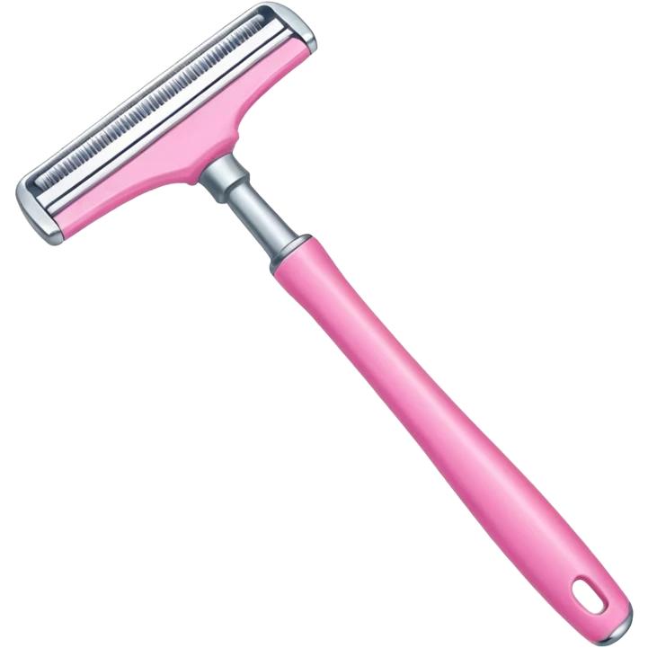 pink razor emoji