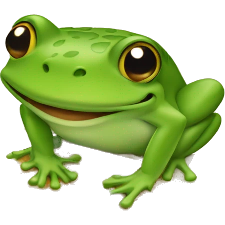 The frog is eating matzo emoji