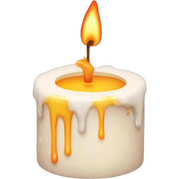 melting candle emoji