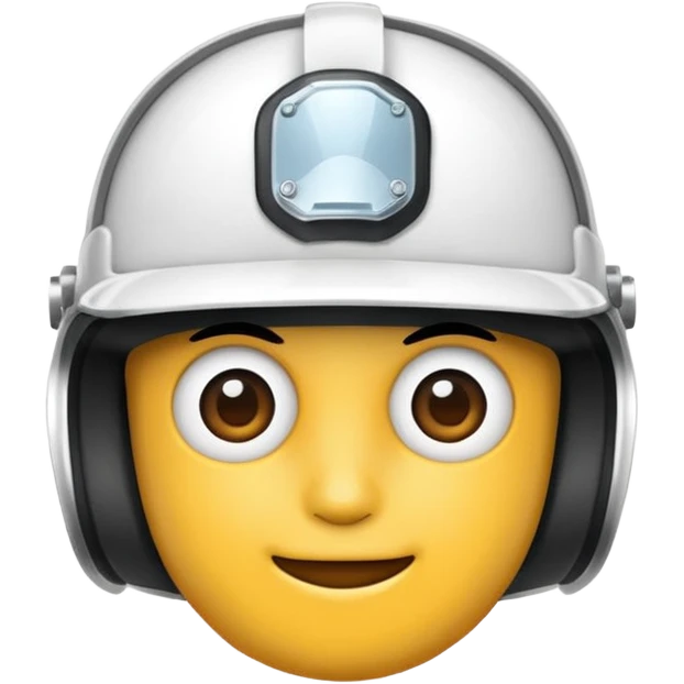Casco blanco emoji