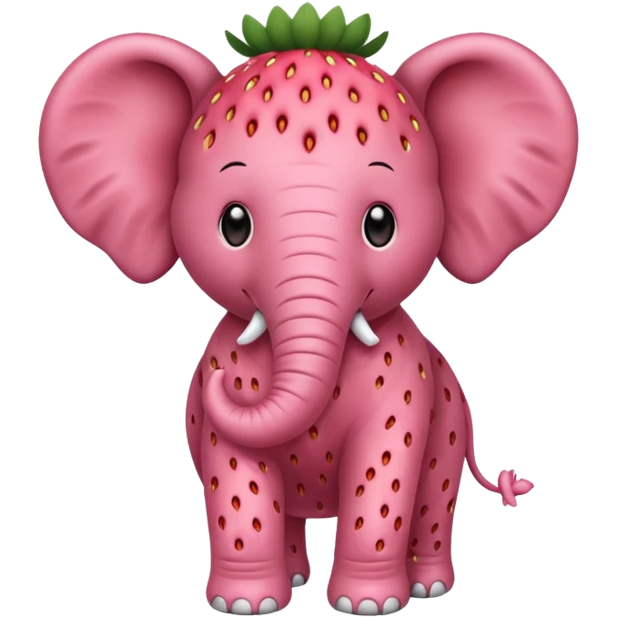Elefante de fresa emoji