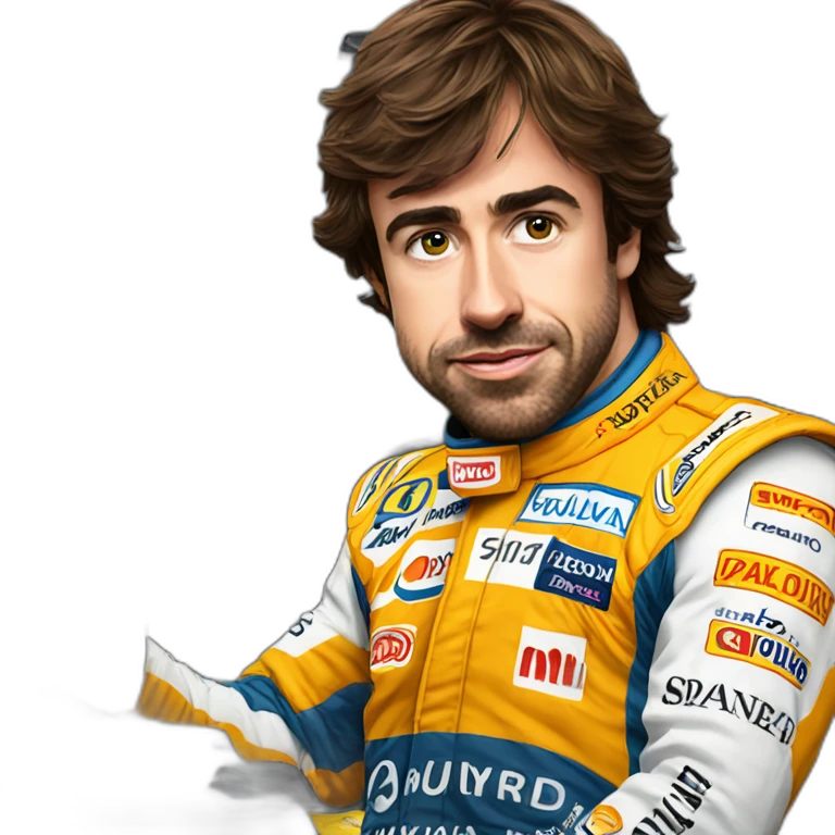 Fernando alonso piloto escanciando sidra emoji