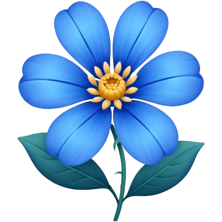Flower that’s blue  emoji