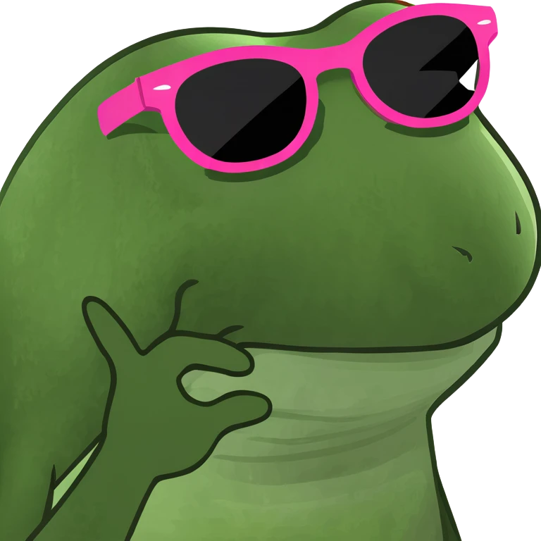 Wmoji mit rosa Sonnenbrille emoji
