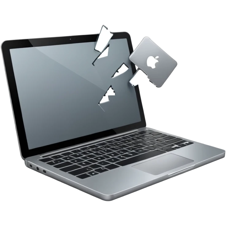 Throw laptop out of building emoji emoji