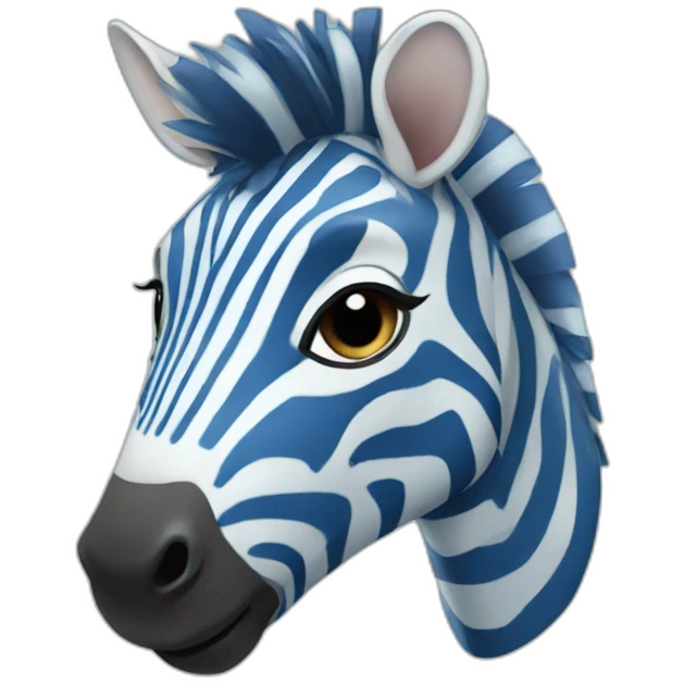 blue zebra emoji