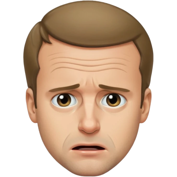 Emmanuel Macron pleure  emoji