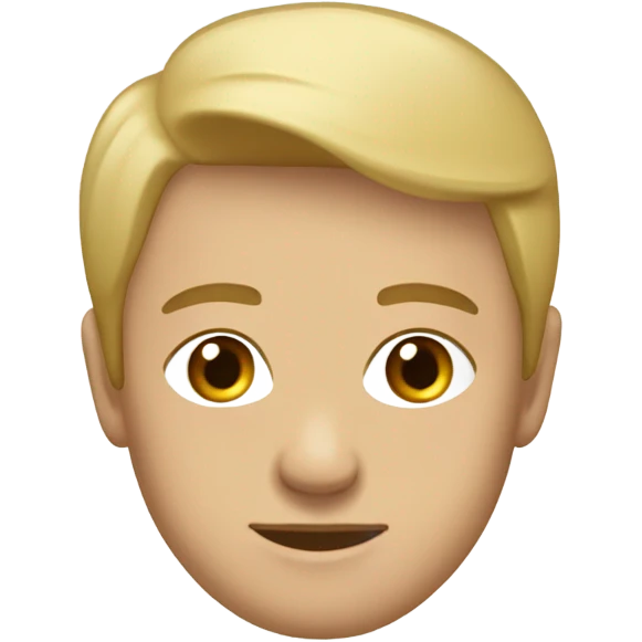 Русая девушка в белой кофте  emoji