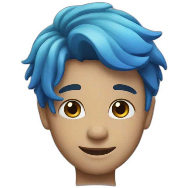 blue rainbow friends emoji