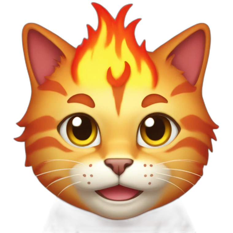fire cat emoji