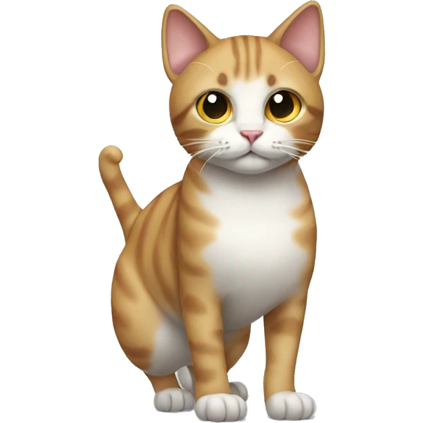 cat standing in full body from left view emoji