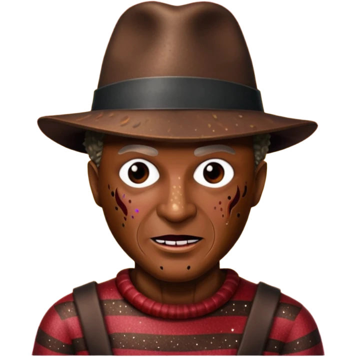 glitter freddy krueger emoji