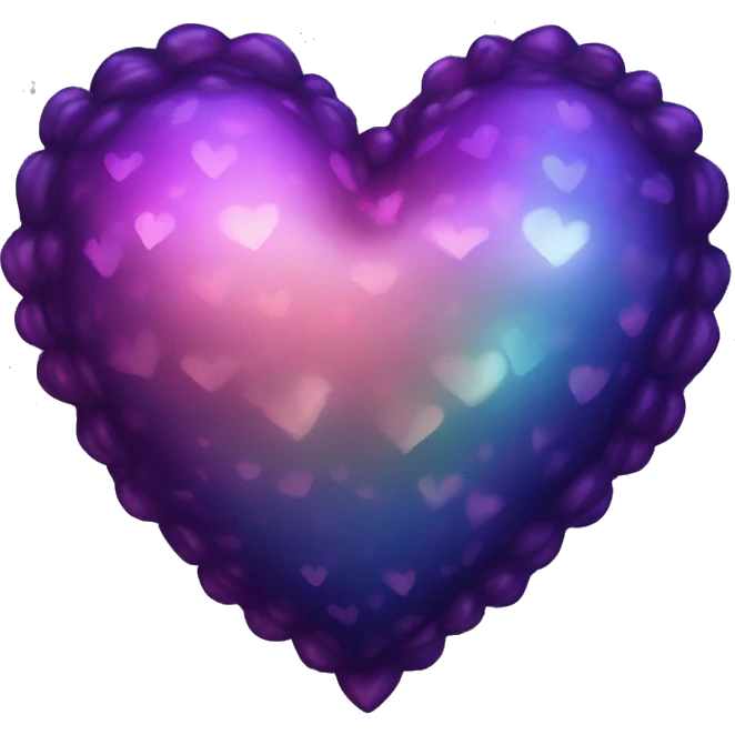dark warm iridescent SCALE heart emoji