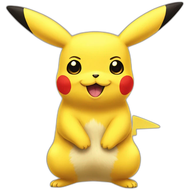 Pikachu but suits emoji
