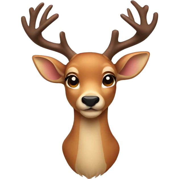 Deer with bow emoji